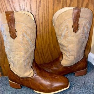 mens square toe boot